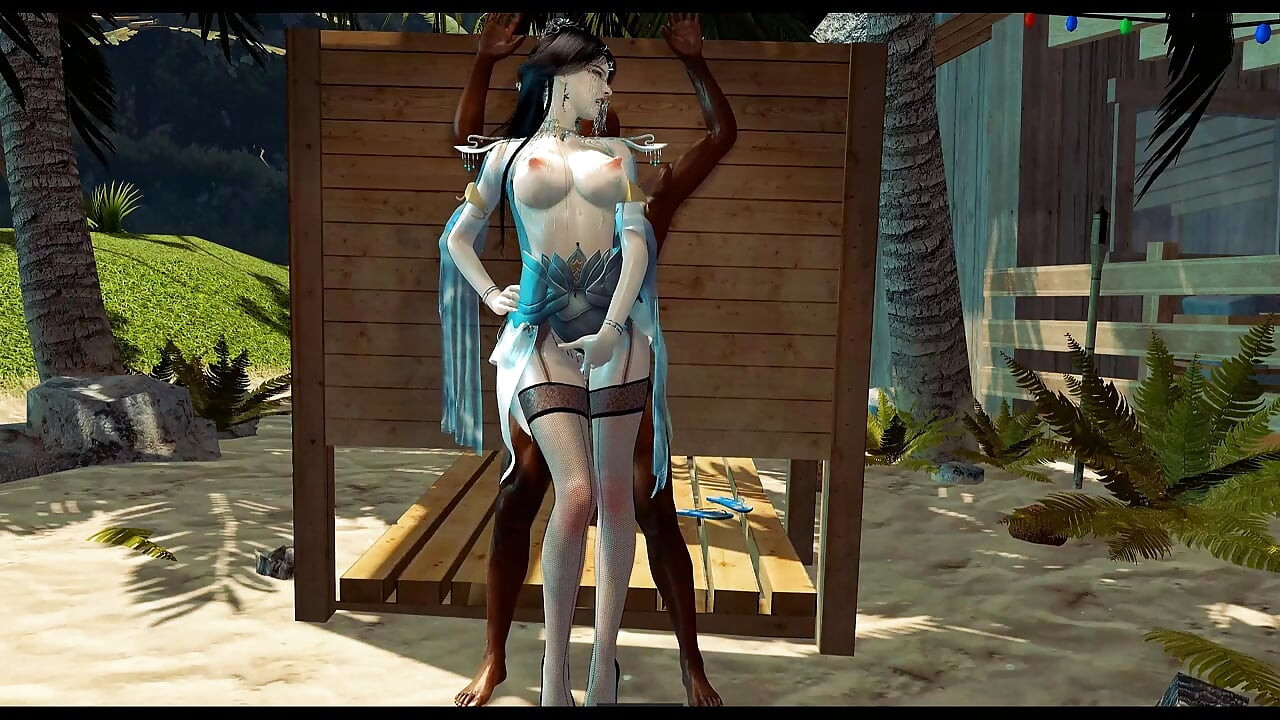 Melengkung sampai sempurna- hentai animasi 3d