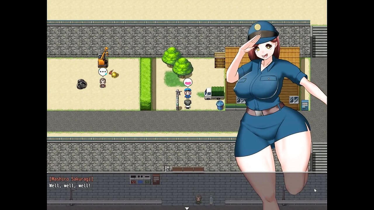 Impregnation Island Taboo Hentai Game Ep.12 Policewoman Naked and Fucked in the Street!