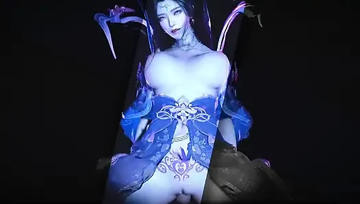 3D heißes cosplay-super-model nackt ihre perfekten möpse wurden gefickt