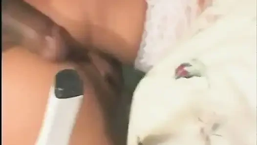 Nasty asian sucks two cocks while getting fucked
