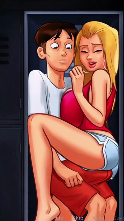 Roxxy was by her boyfriend inside their locker. (Summer Saga) | Clip 1