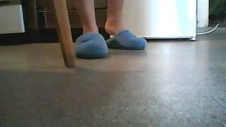 Blauwe pantoffels