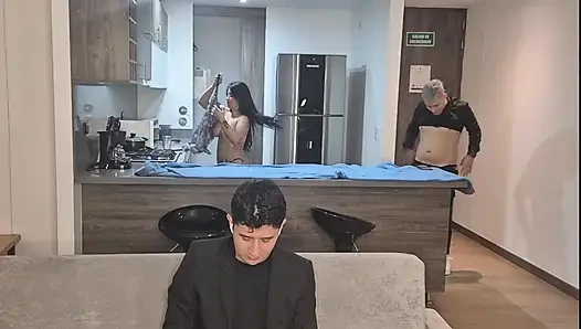 Without Thinking I Fuck My Best Friend's Stepsister While We Watch a Football Game