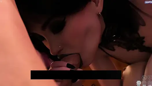 Jake hat dreier-sex mit zwei sexy mädchen, hardcore-sex