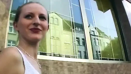 Public Blowjob Tease and Sloppy Fingering Explosion