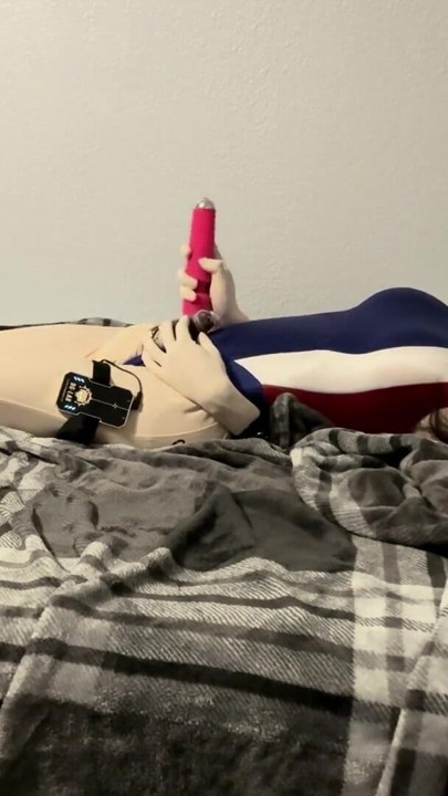 Kigurumi Breathplay Masturbation with Estim | Clip 1
