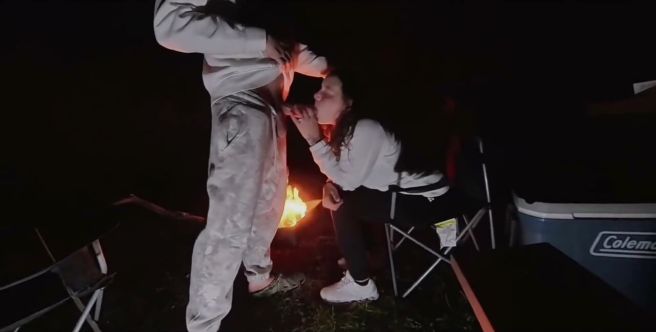 Wife Bent Over and Used Outside at Camp Trying to Get Caught