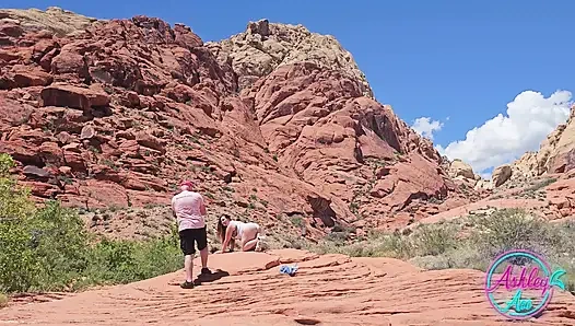 Pemotretan di balik layar - ashley di red rock canyon