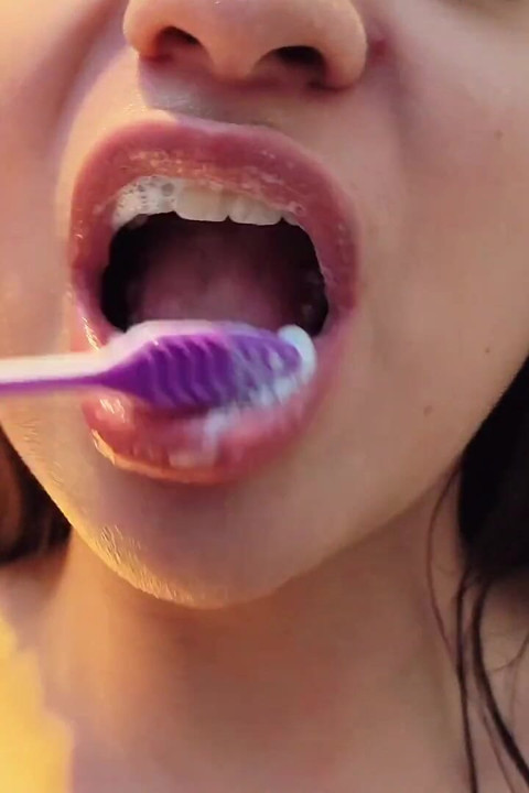 4K Dental Hygienist Routine Mouth Fetish Closeups Naked