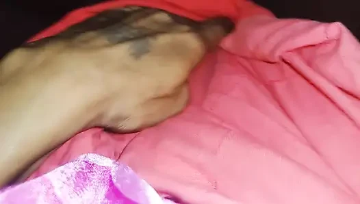 All the water from the cock was left in the wife's pussy.