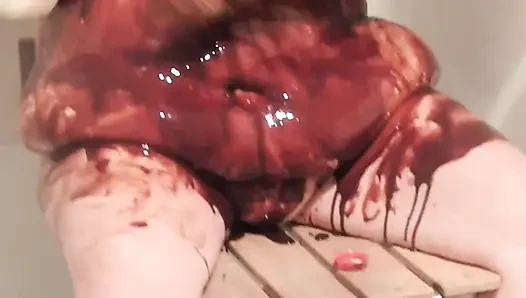 Bbwchocolate Milk Messy Play Then Wash It All Clean!