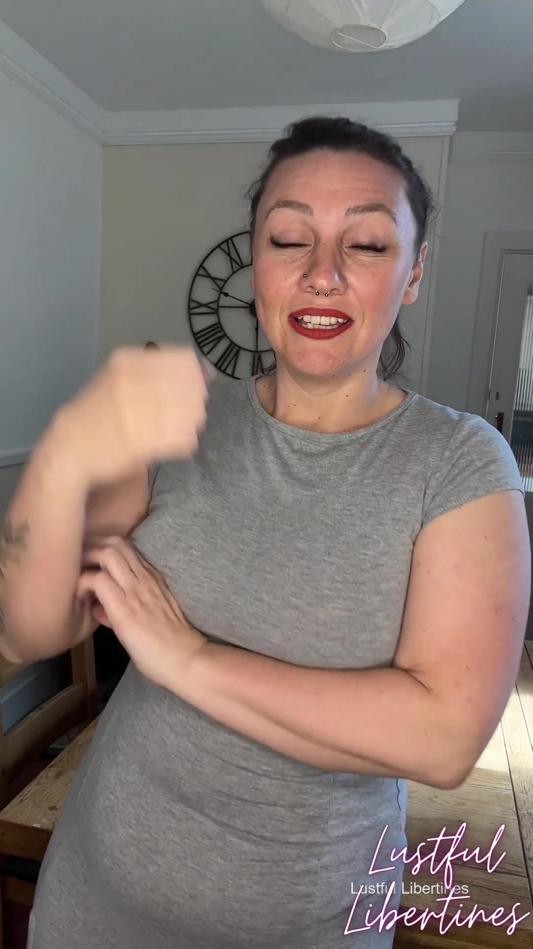 My cheeky Step Brother asked to see my hairy pussy at the family reunion