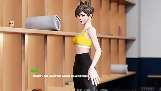 Overwatch XXX - Overwatch Tracer Kacau Oleh Dua Pria - Rute Tracer