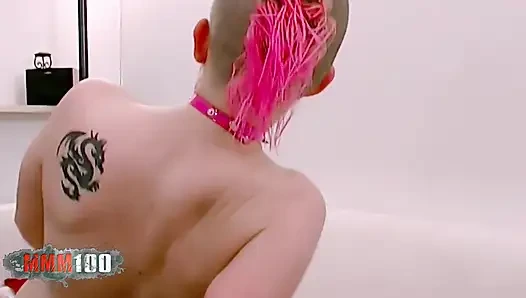 Karen: Pink-haired Punk Karen Takes Atila's Big Cock Deep: Anal, Pussy Pounding, and Blowjob Frenzy