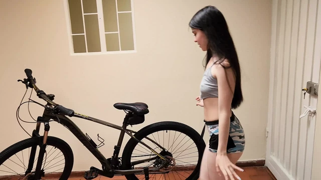 Her stepfather finds Laura in her pajamas tight on his bicycle, and decides to teach her how to ride a bike, but then he decides