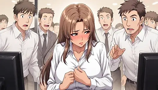 Грудастая женщина, обнаженная в разных местах