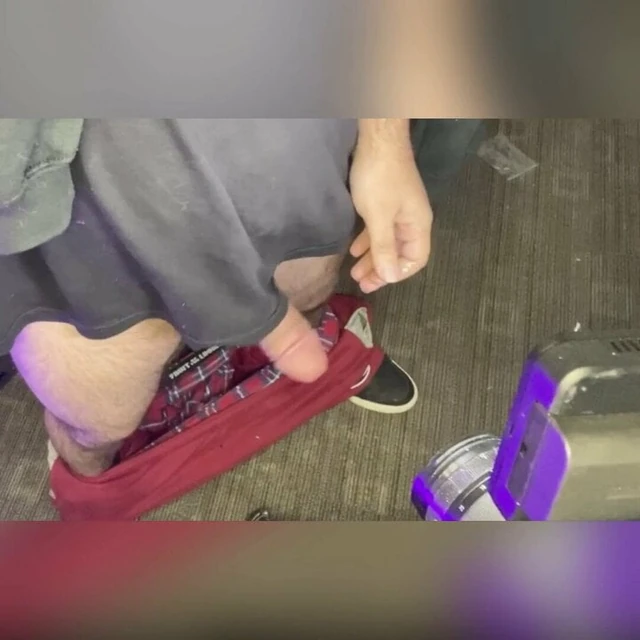 Letting out huge gush of cum with a grunt