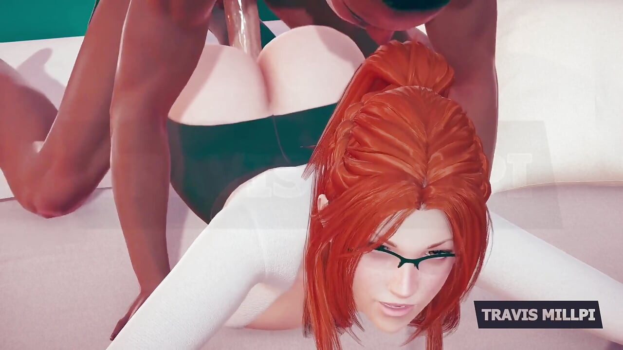 Thicc Redhead Professor Crawls Into Your Office Fantasy Glasses on, Shirt Tight, Attitude Naughty