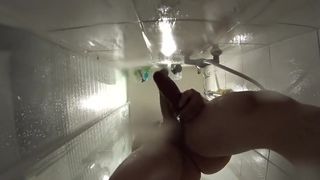 Köpek yapay penis içinde the duş
