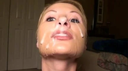Girl likes to show in front of the camera semen