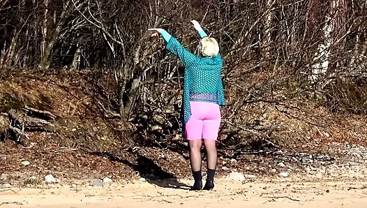 Sexy outfit for spring walk