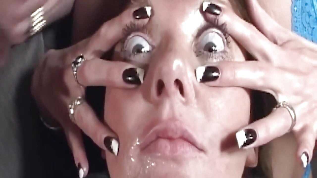 Mature Blonde MILF Drenched in Thick Cum During Messy Oral