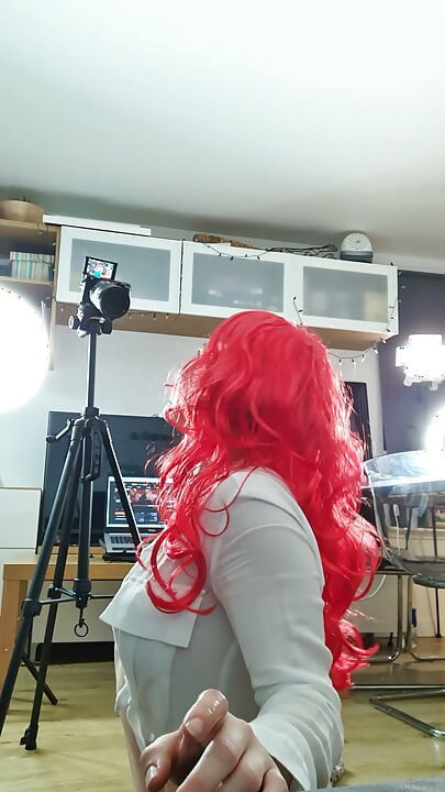Bts Cumshot on Hot Redhead with Big Tits