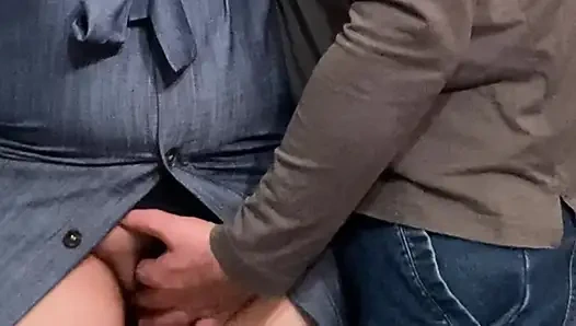 Perv Stepbrother Rubbing My Pussy in Subway