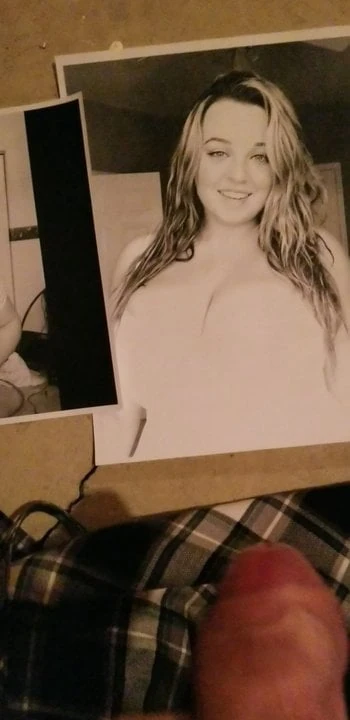 Cum Tribute for some chick with insane cans!