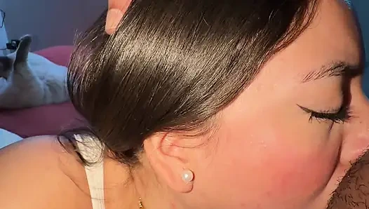 NoGagLola DEBUT FREE VIDEO latina show her SLOPPY DEEPTHROAT SKILLS