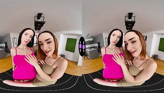 Dua gadis sange lagi asik ngentot satu sama lain sambil ditonton cowok beruntung - tmwvrnet