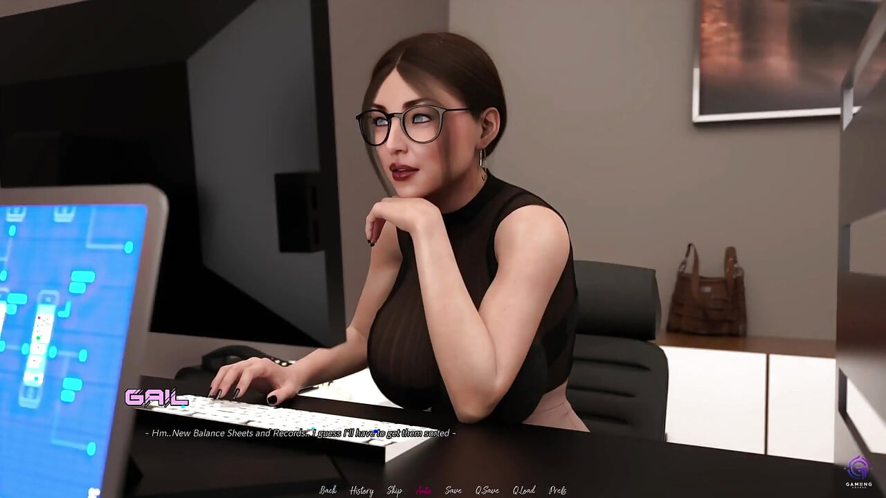 Biroul - povestea completă 2 - o mamă sexy seducătoare excitată care își înșală soțul cu orice bărbat