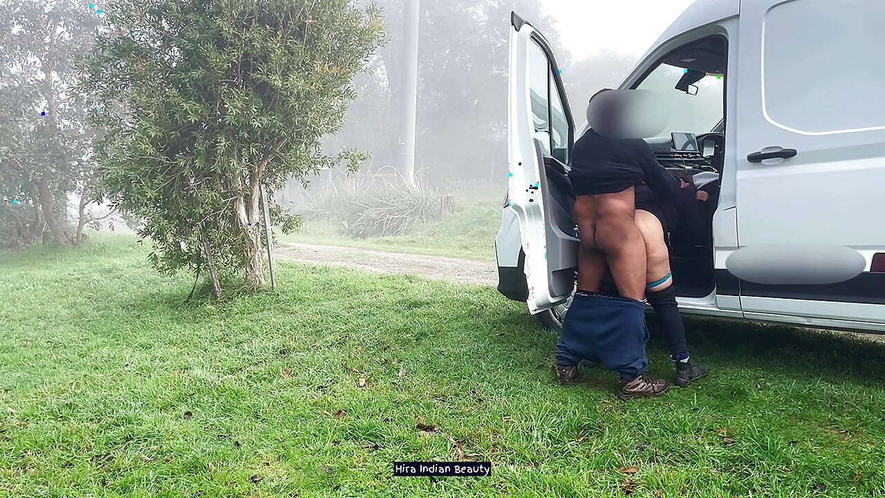 Lost on a Solo Trip: Risky Roadside Standing Anal Sex, Stranger Truck Driver Outdoor Fucking Me