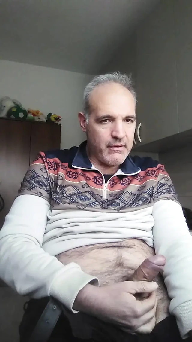 A Stepfather Teaches His Stepson to Masturbate His Teen Cock
