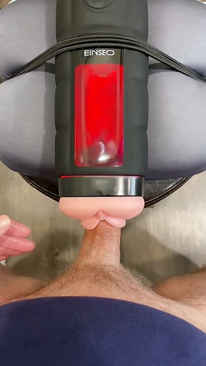 Spewing Cum with this Heated Pussy Toy