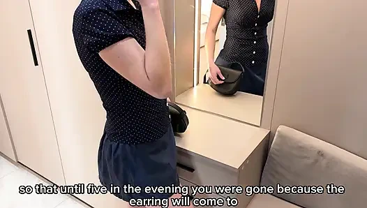 Echtes betrügen - die schwester meiner ehefrau für meine ehefrau verwirrt und ihre enge muschi gefickt - englische untertitel