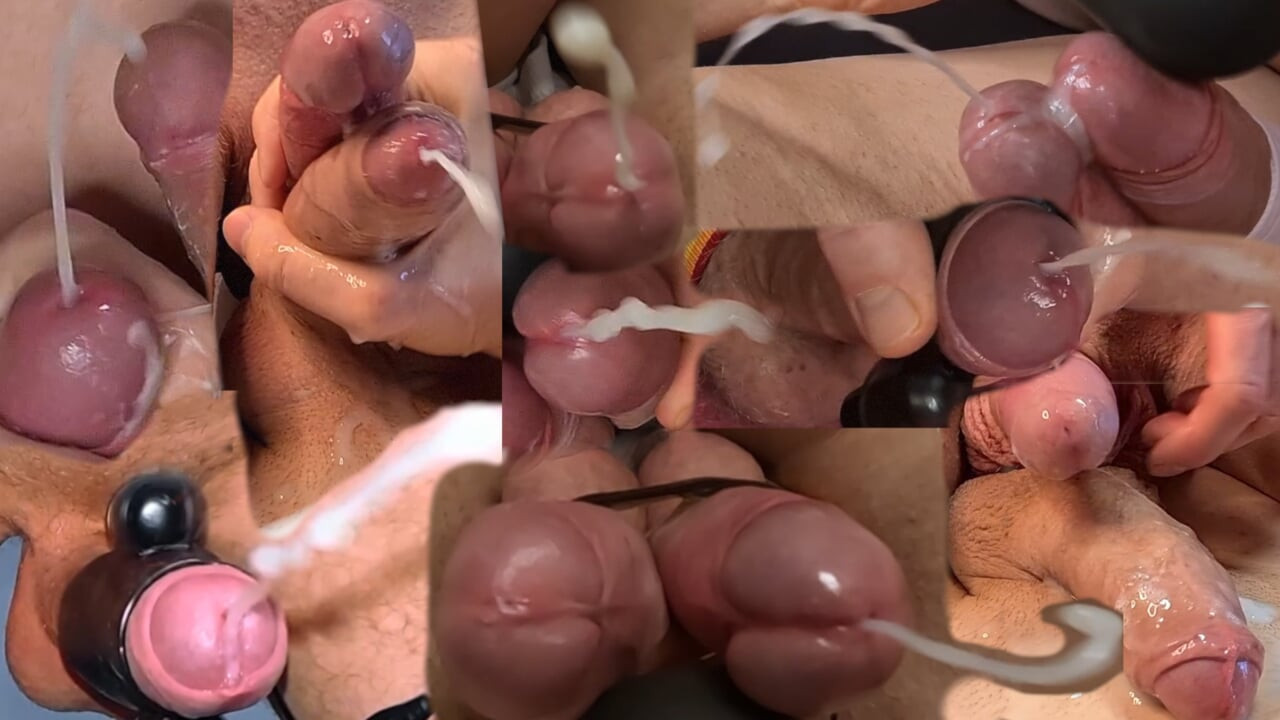 Gay Cumshot Compilation & Cum Squirting, Sperm covered Dicks, Cocks cumming together