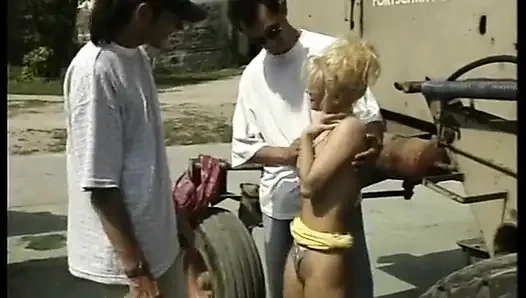 Magnificent blonde milf takes his cock for a wild ride