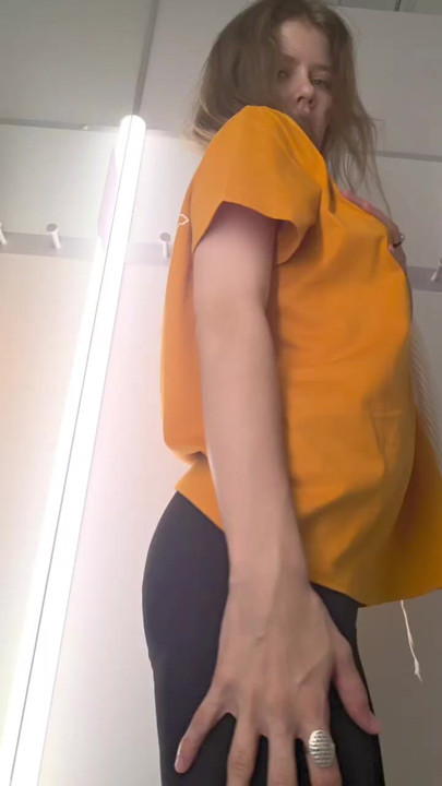 Teasing you in the locker room with a dog on your T-shirt