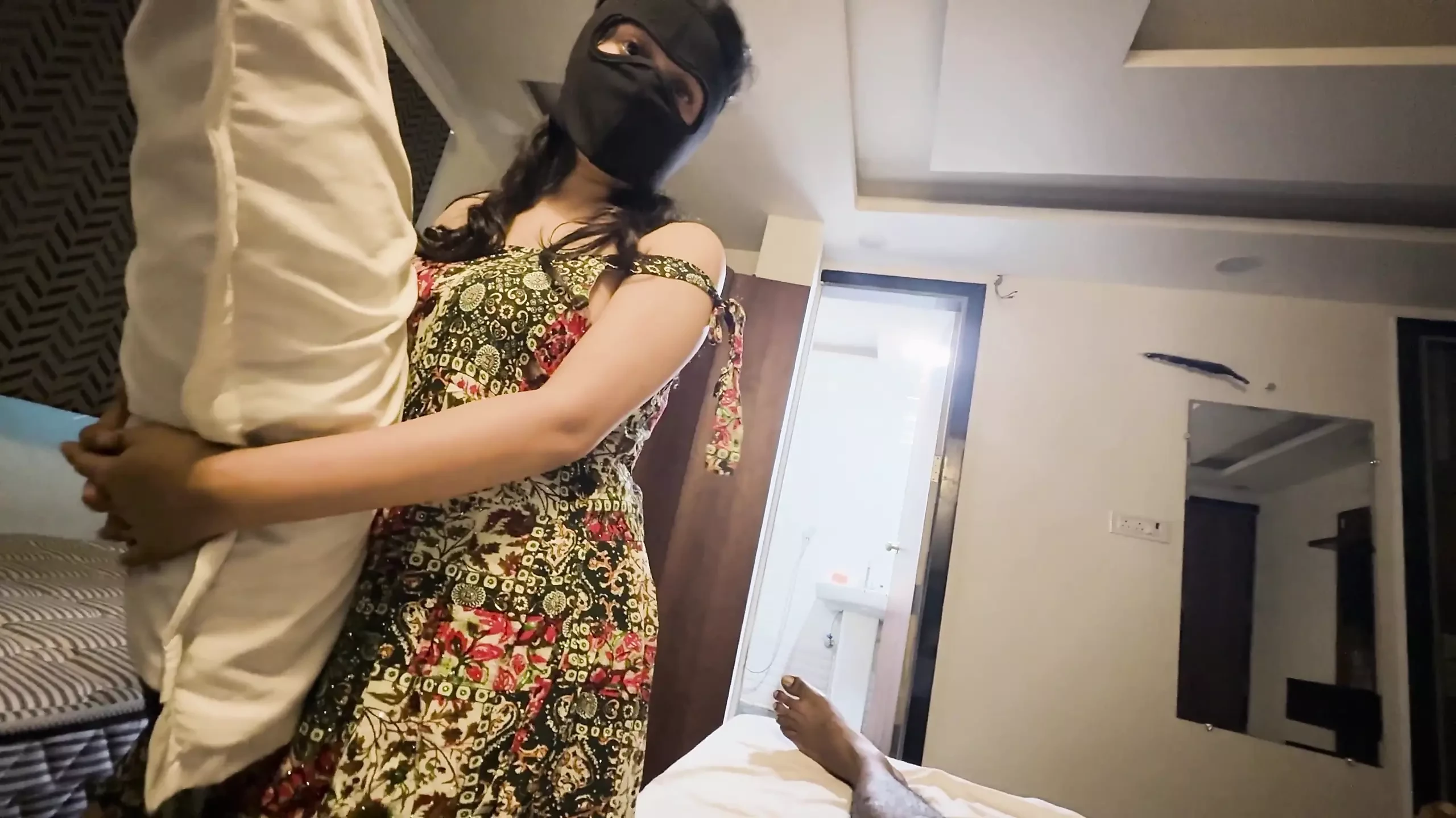 Scared Stepsister Shares Bed with Stepbrother It Ends with Rough Fucking