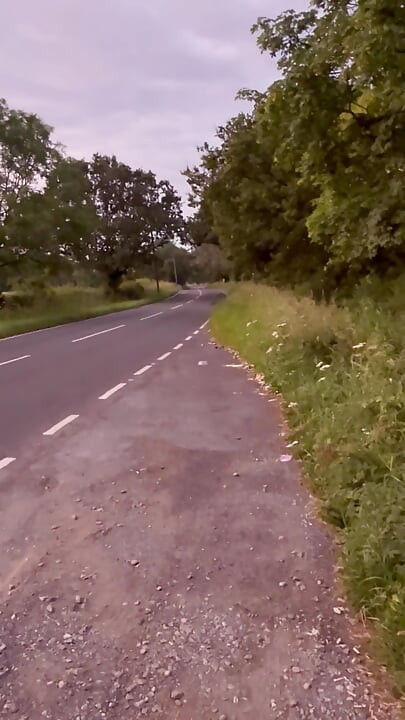 Dogging spot risky barefoot nude walk