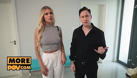 Zlata Shine Gets Fucked and Shared Between Her Husband and the Masseur