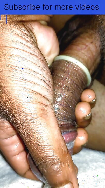 Cum in  condom by hand