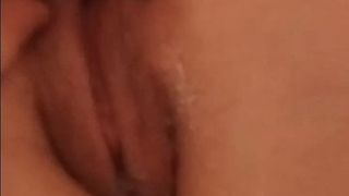 my girl with the pussy recently fucked by a dildo