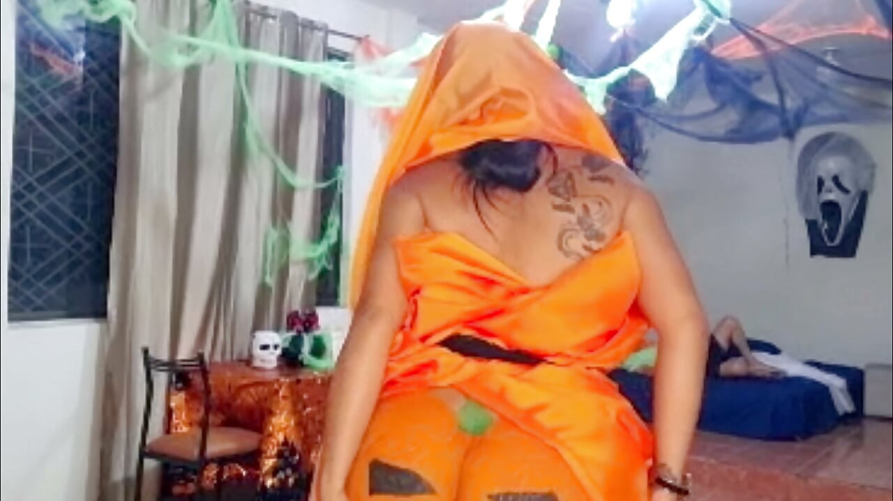I'm celebrating Halloween by fucking my beautiful, big-assed, busty stepmom.