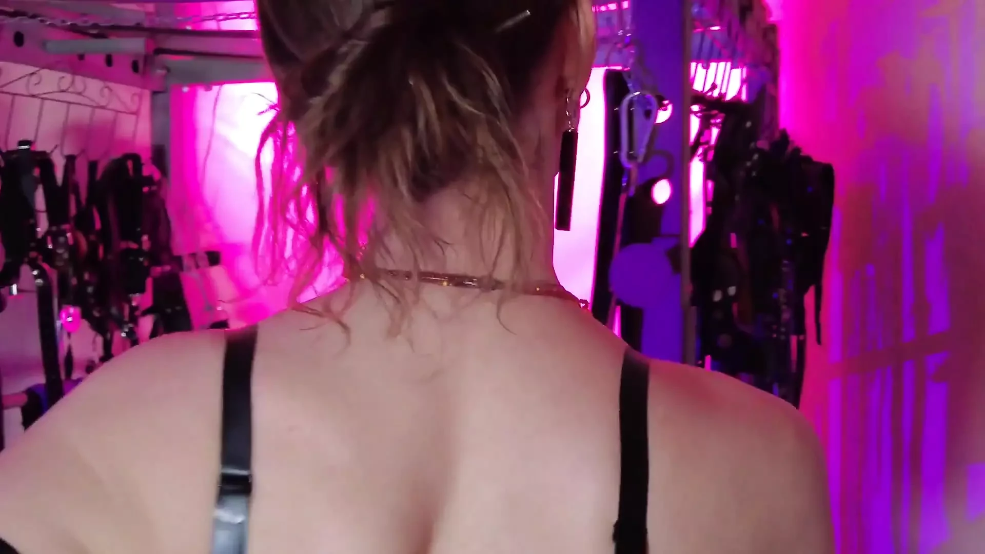 Eva Latex Femdom Solo Fetish BDSM Kink Mistress Gonzo Rubber Heels Hot Big Ass MILF
