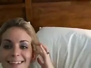 She takes the phone to her boyfriend while another man fucks