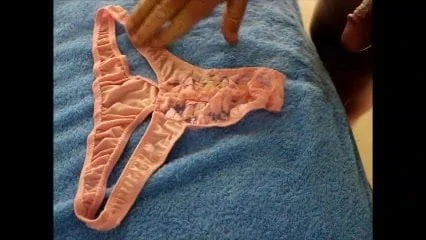 Cum on lace thong