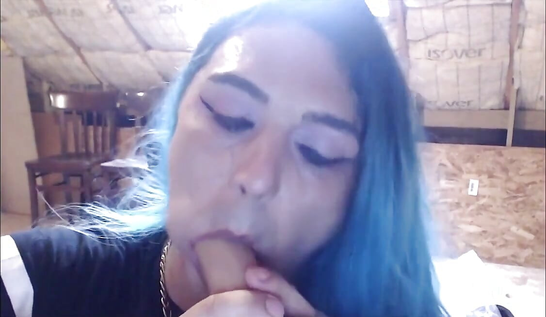 Femboy Sissy Slut Sucking Dldo Hoping for a Real Dick to Lick