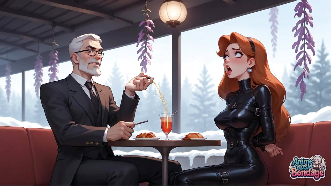 Bound Delight potrójny pasek na mlek squirting dziwka XXX!